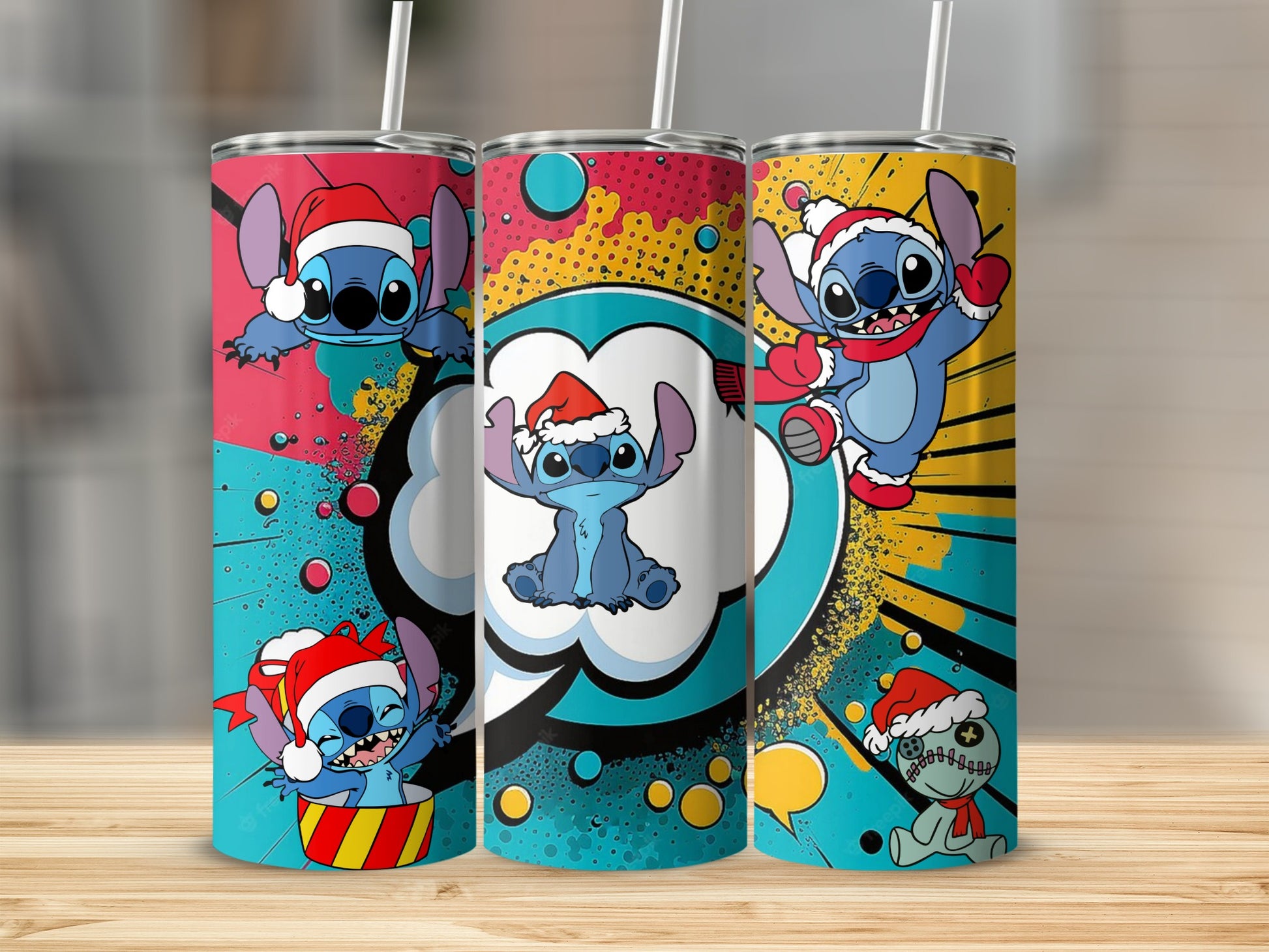 Cute Cartoon Character Christmas Tumbler for Holiday Fun