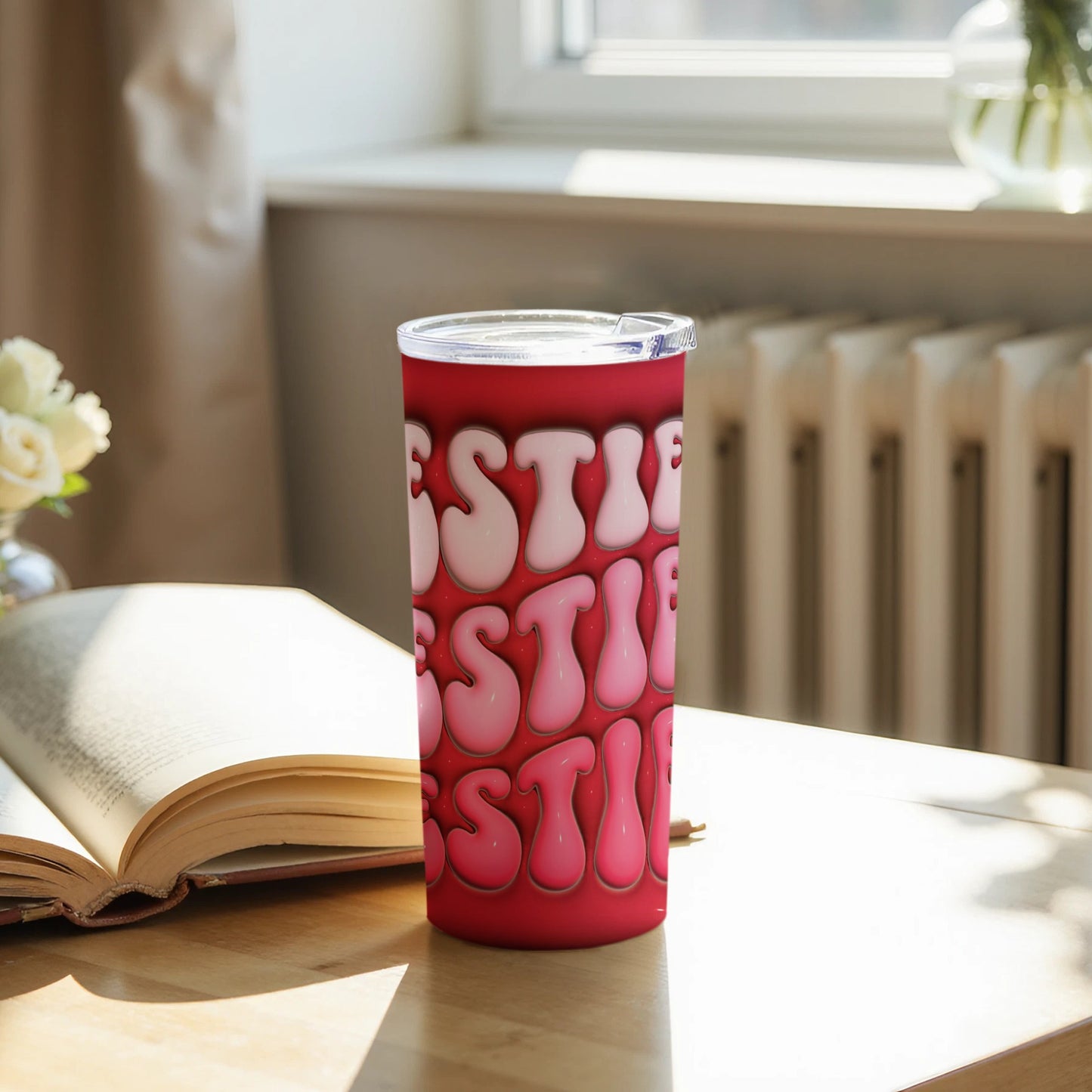 Unique Festive Design Insulated Travel Tumbler