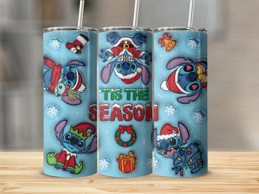 Funny Christmas Holiday Cartoon Characters Tumbler