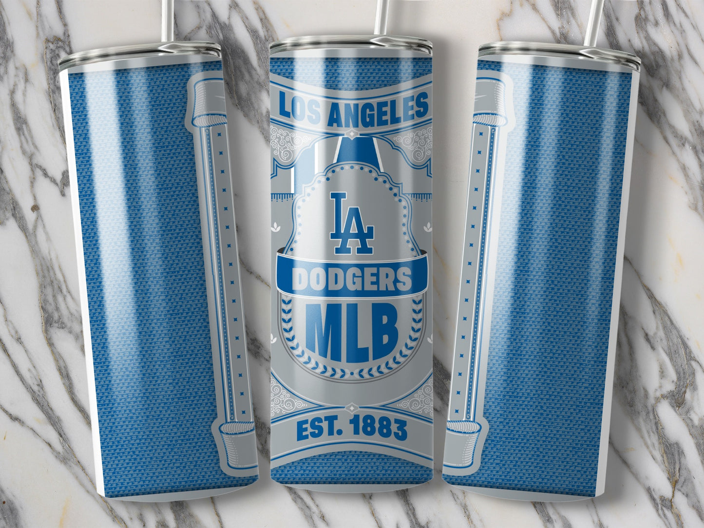 Los Angeles Dodgers Est 1883 MLB Design Tumbler