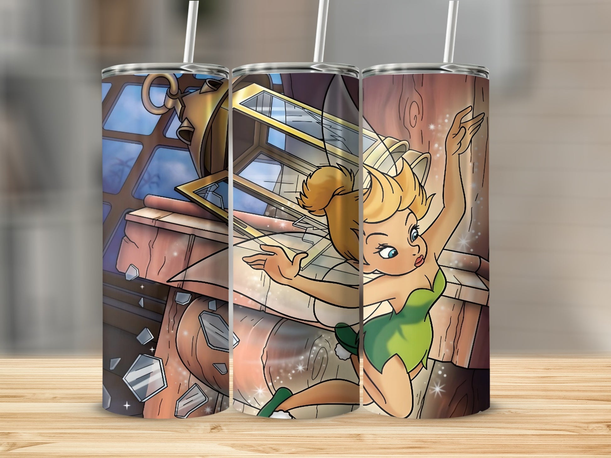 Fairy Character Art on Stainless Steel Tumbler Cup
