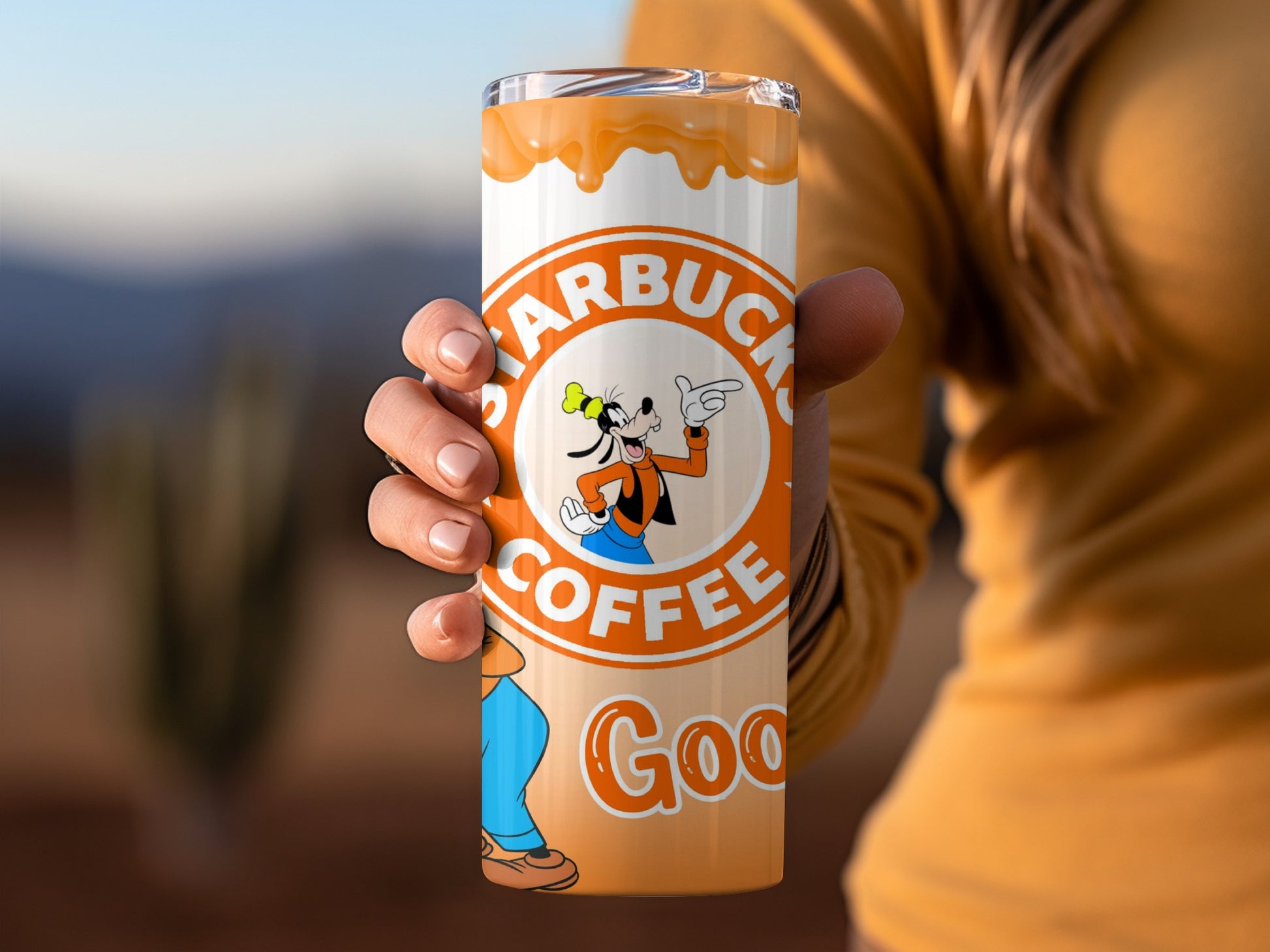 Starbucks Coffee Goofy Character Design Tumbler Cup