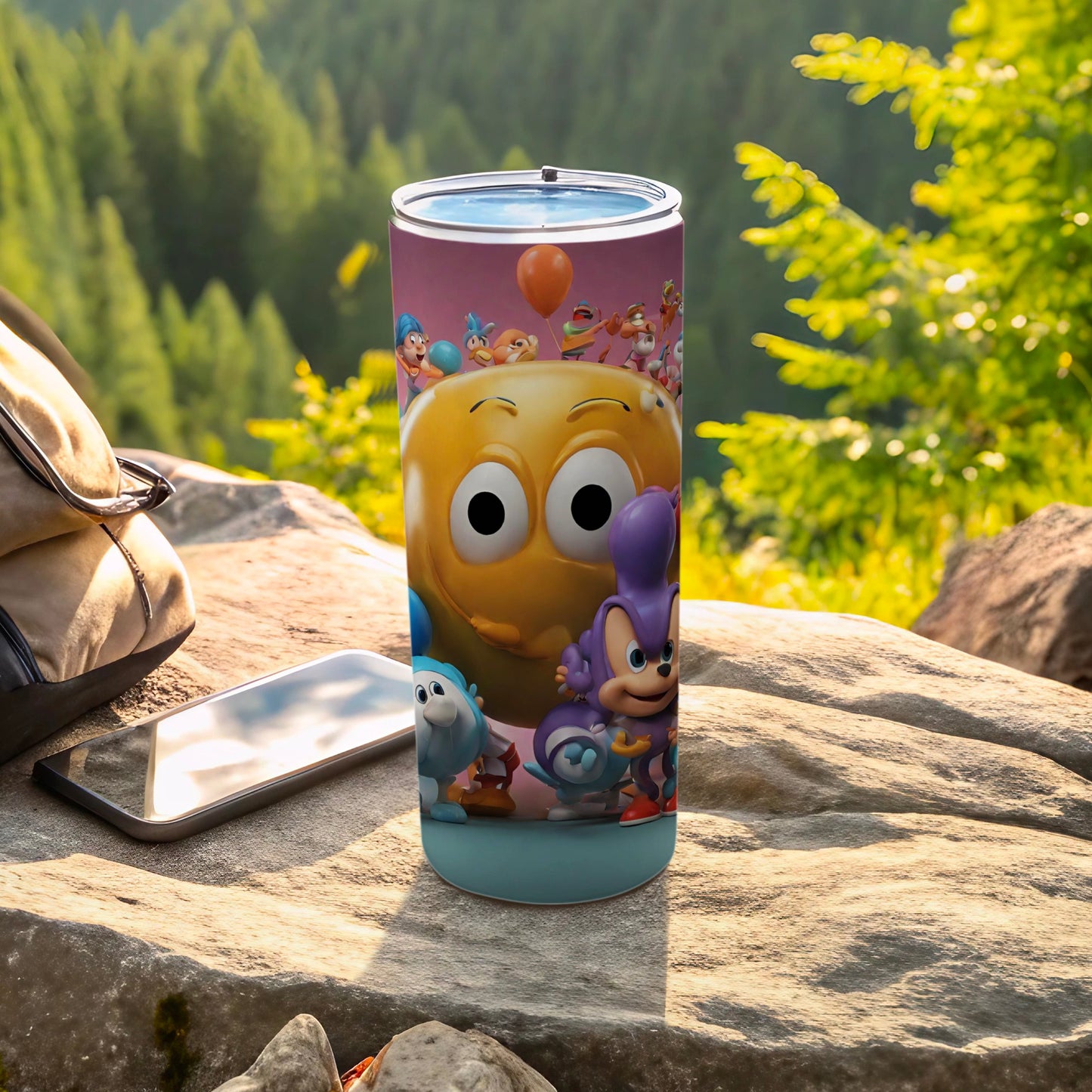 Colorful Cartoon Character Outdoor Travel Tumbler
