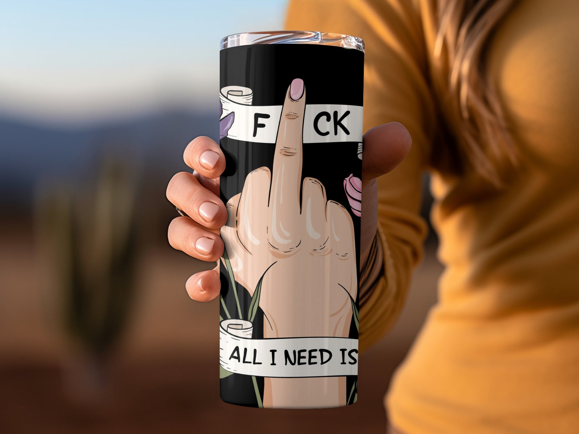 All I Need Is FCK Insulated Tumbler Flask