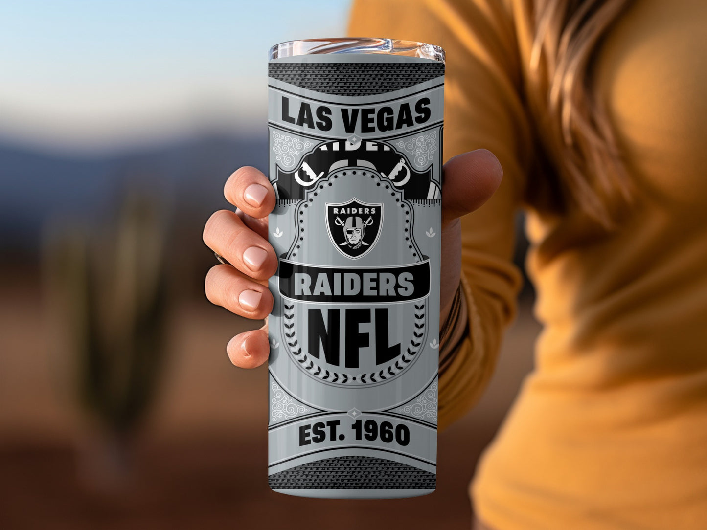 Las Vegas Raiders NFL Est. 1960 Style Design Tumbler