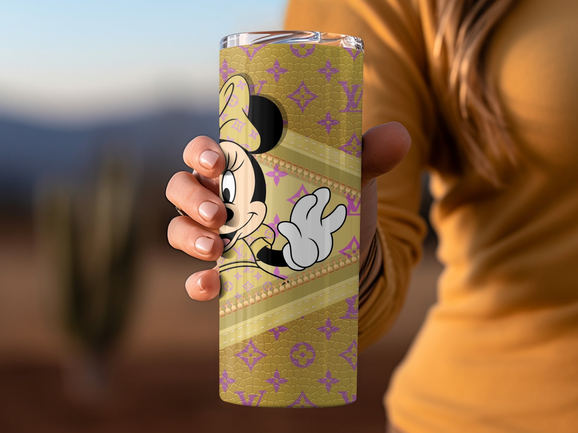 Cute Cartoon Golden Design Insulated Tumbler Cup Product