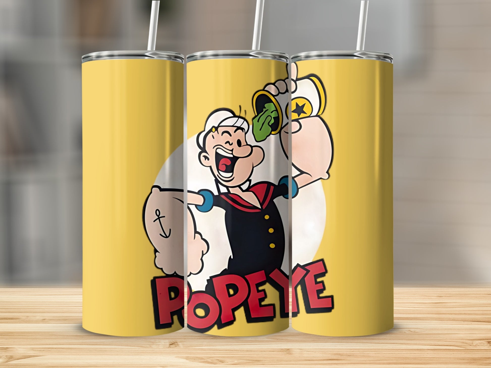 Popeye Cartoon Character Printed Tumbler Cup