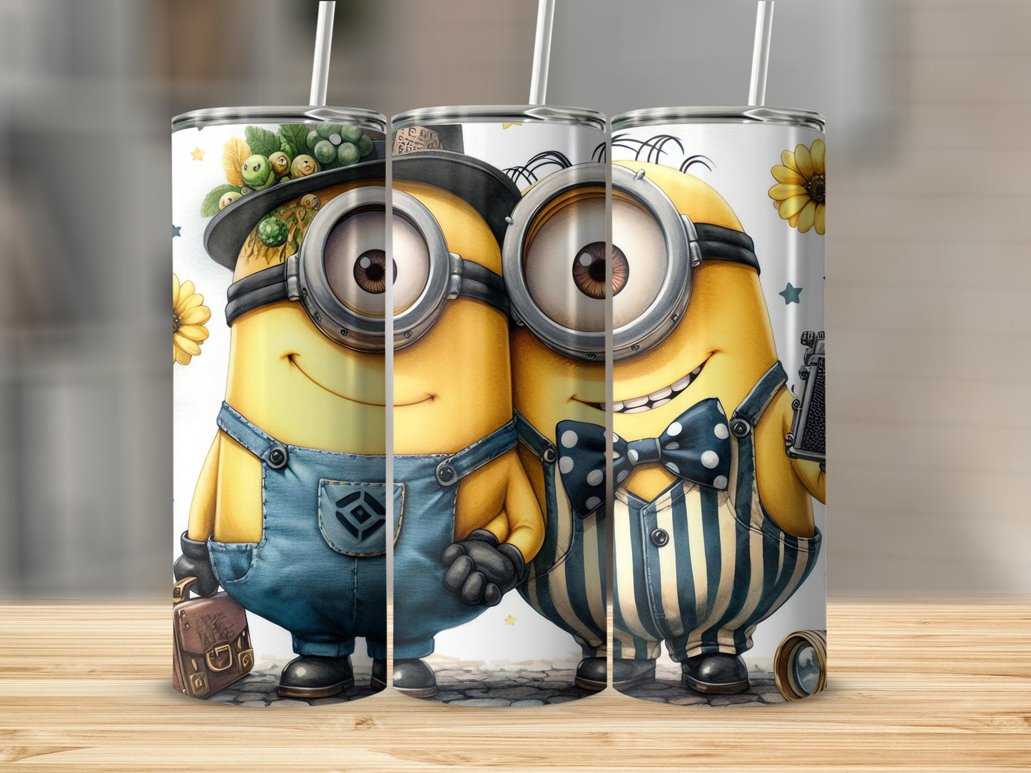 Cute Cartoon Characters Double Wall Insulated Tumbler
