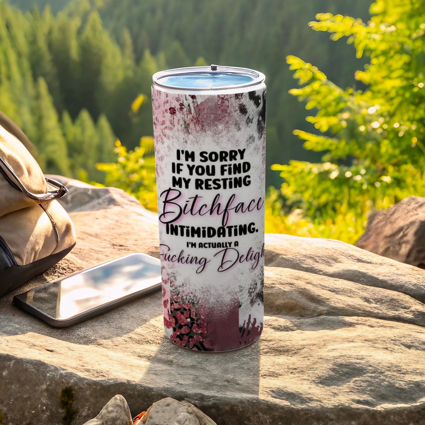 Resting Bitchface Intimidating Delight Travel Mug