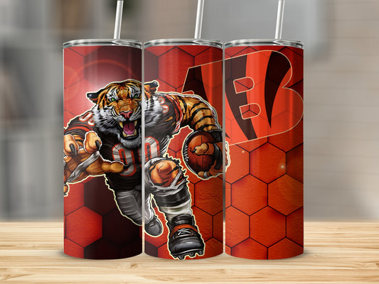 Cincinnati Bengals Football Tiger Design Team Logo Tumblers