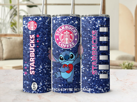 Starbucks Coffee Stitch Design Energy Beverage Tumbler
