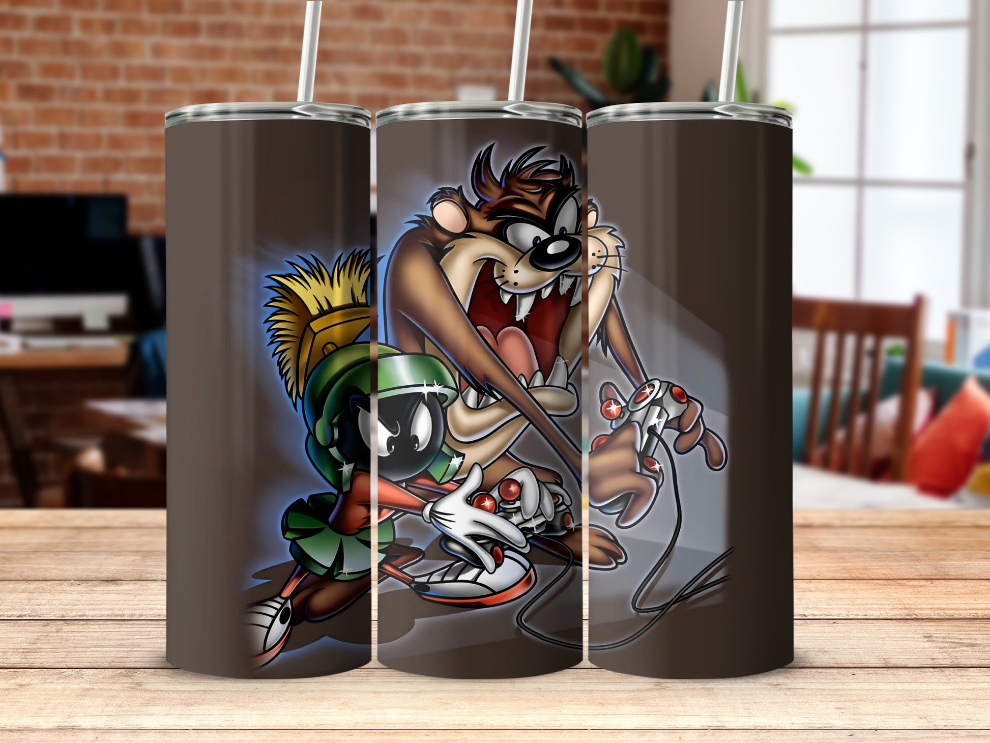 Funny Cartoon Characters Design Tumbler Flask