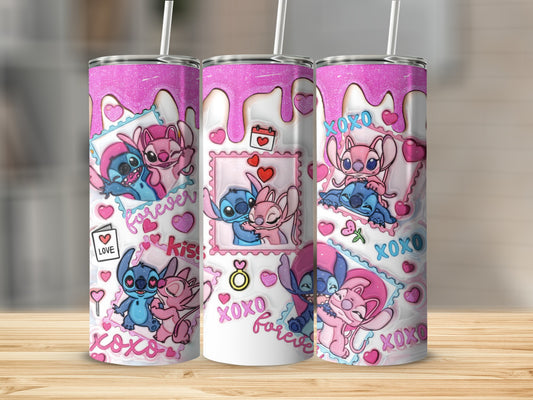 Cute Love Forever Xoxo Design Tumbler for Your Drinks