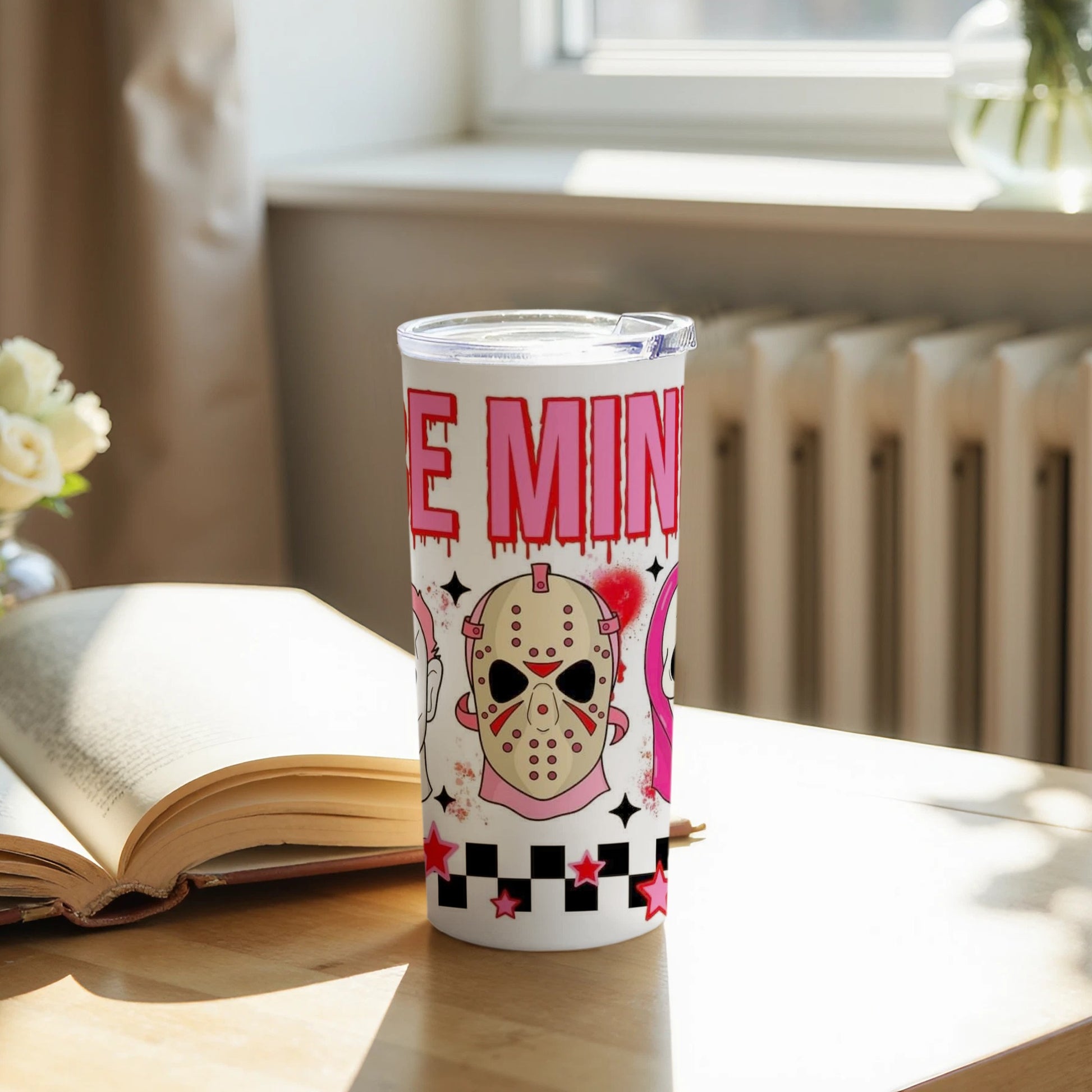 Retro Horror Themed Be Mine Tumbler Cup