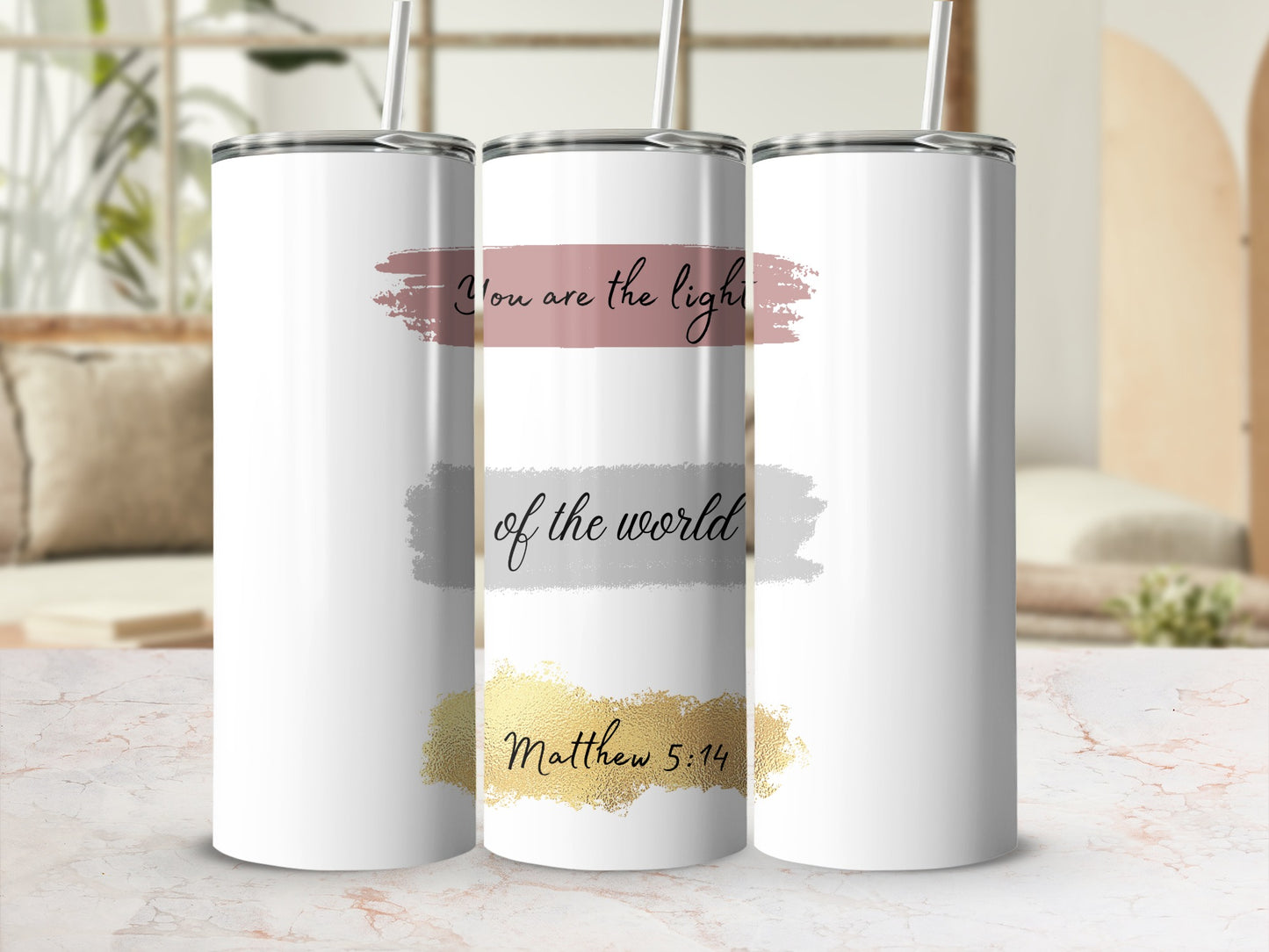 Inspirational You Are the Light of the World Tumbler