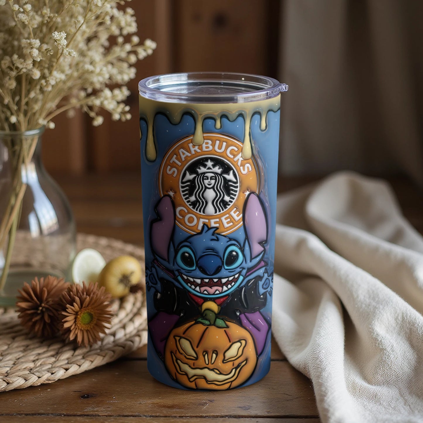 Stitch Halloween Starbucks Coffee Custom Tumbler