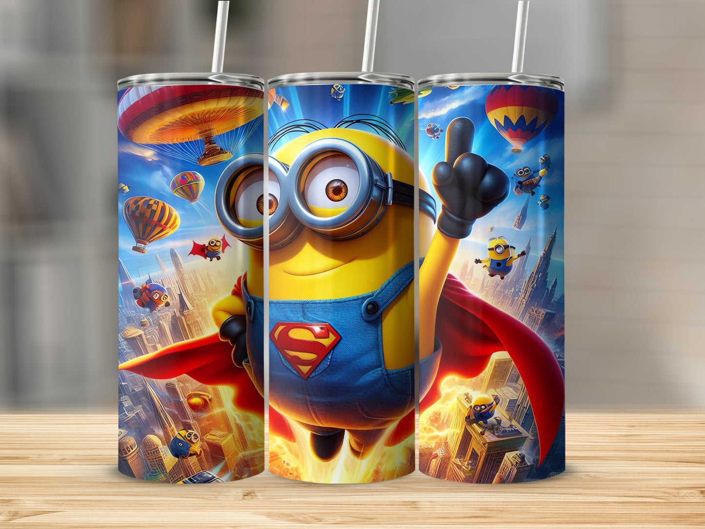 Superhero Minion Tumblers for Kids and Adults