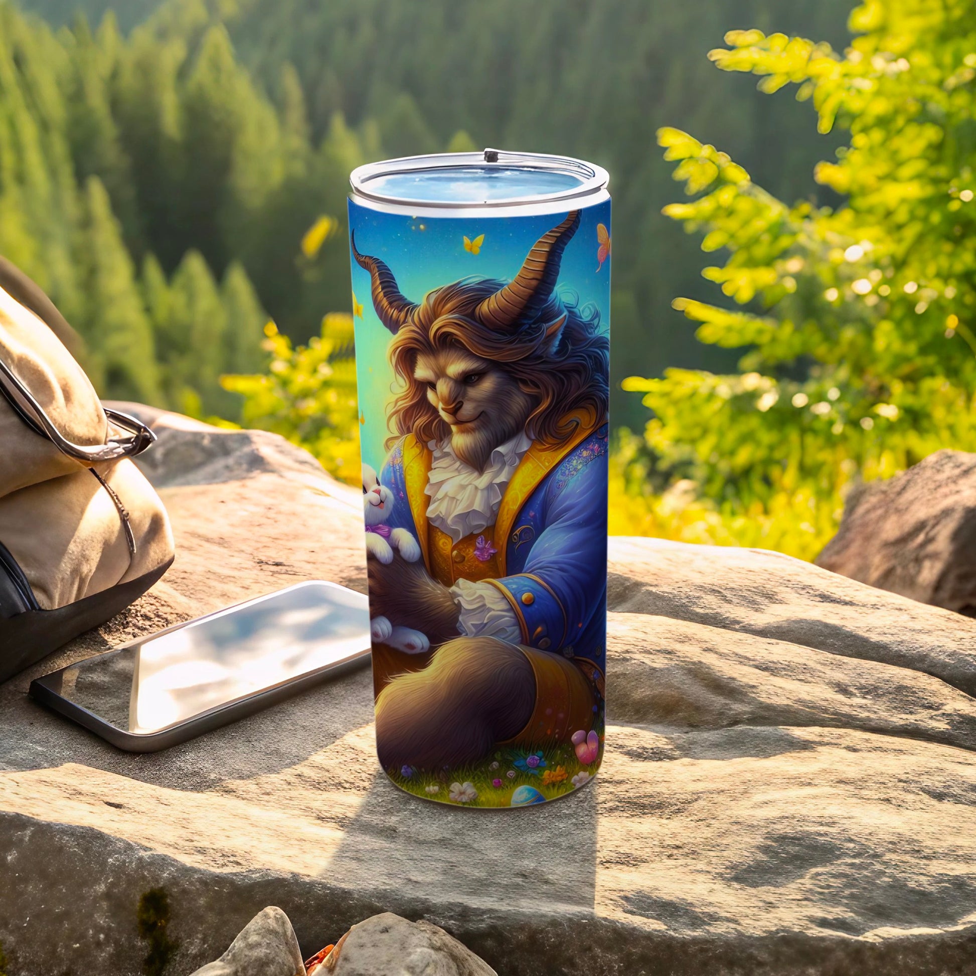 Beast Rabbit Starry Sky Butterflies Tumbler product type