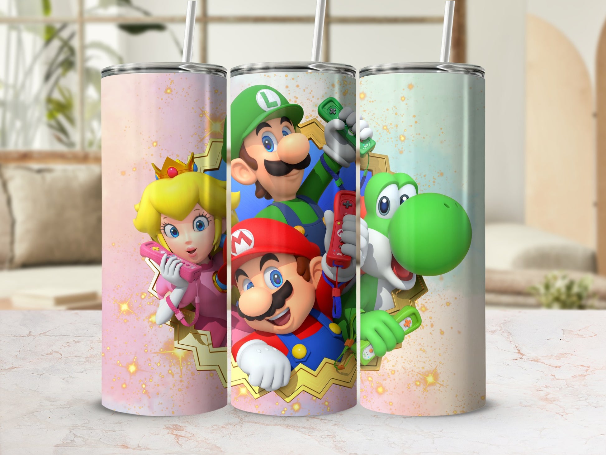 Fun Character Print Tumblers Perfect for Fans Collection