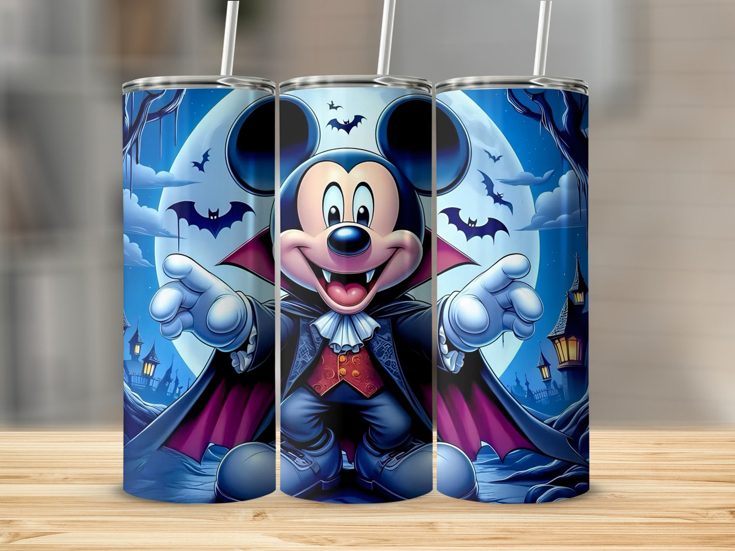 Halloween Vampire Mickey Mouse Themed Tumbler Cup
