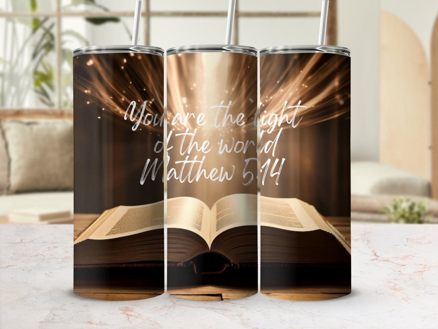 You Are The Light of The World Matthew 5:14 tumbler