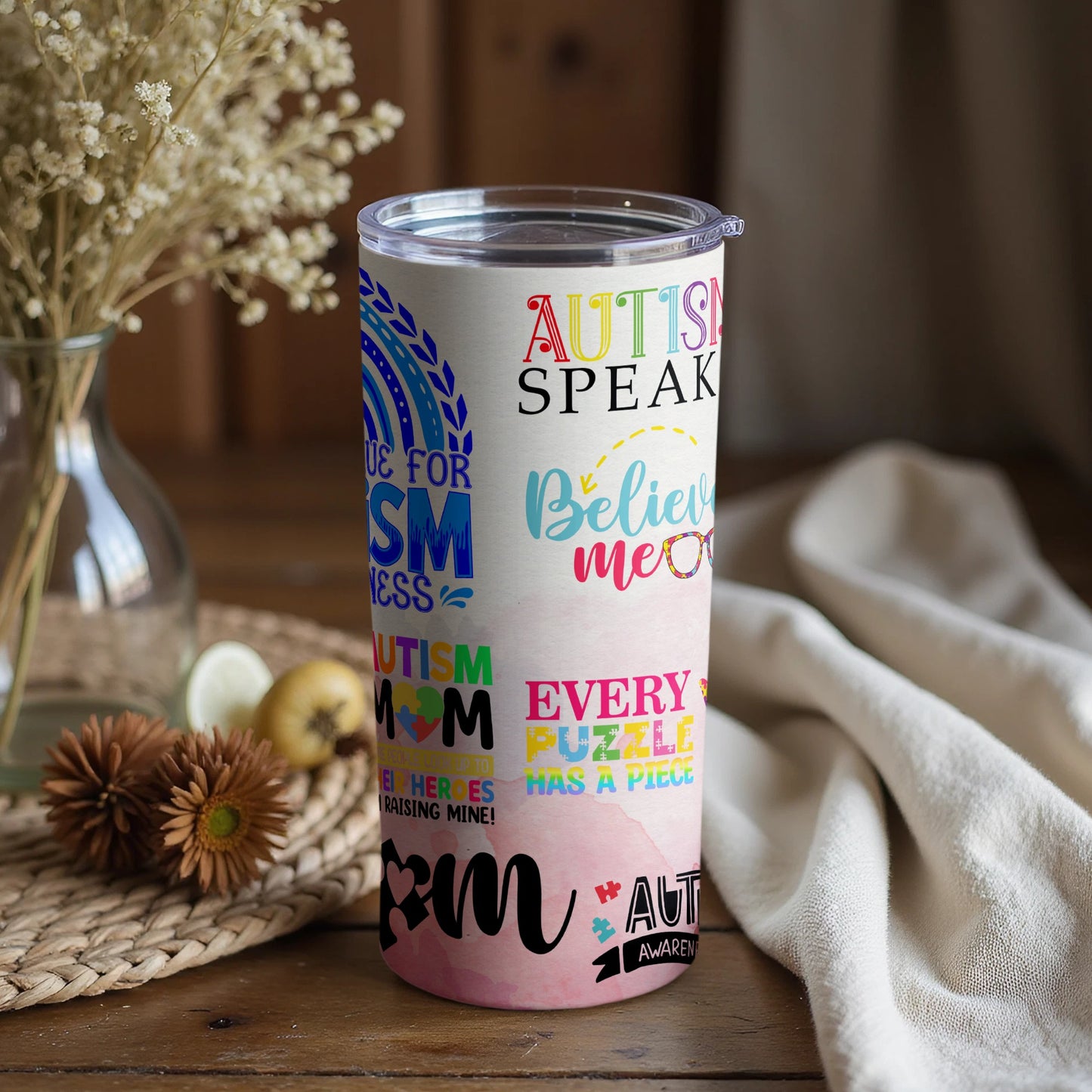 Autism Awareness Inspirational Quotes Tumbler