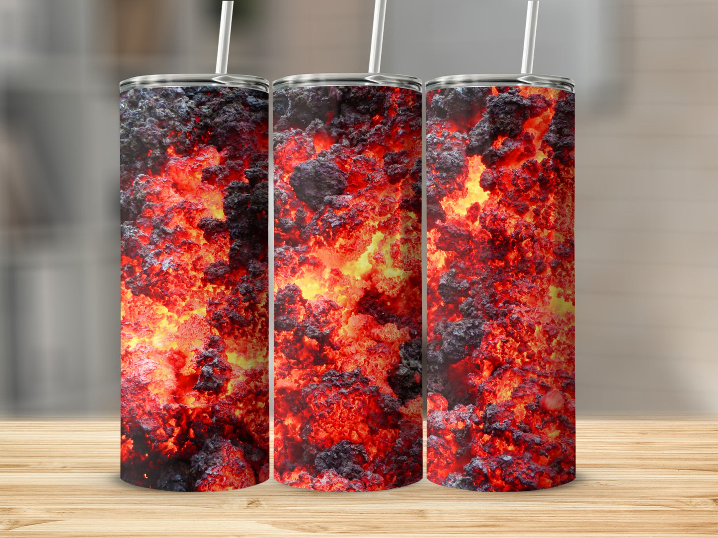 Lava Texture Red Hot Molten Magma Rocks Surface Tumblers