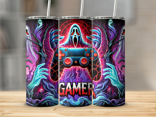 Gamer Ghostly Controller Design Tumbler