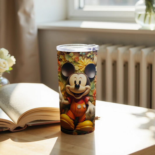 Autumn Themed Mickey Mouse Tumbler Flask Design