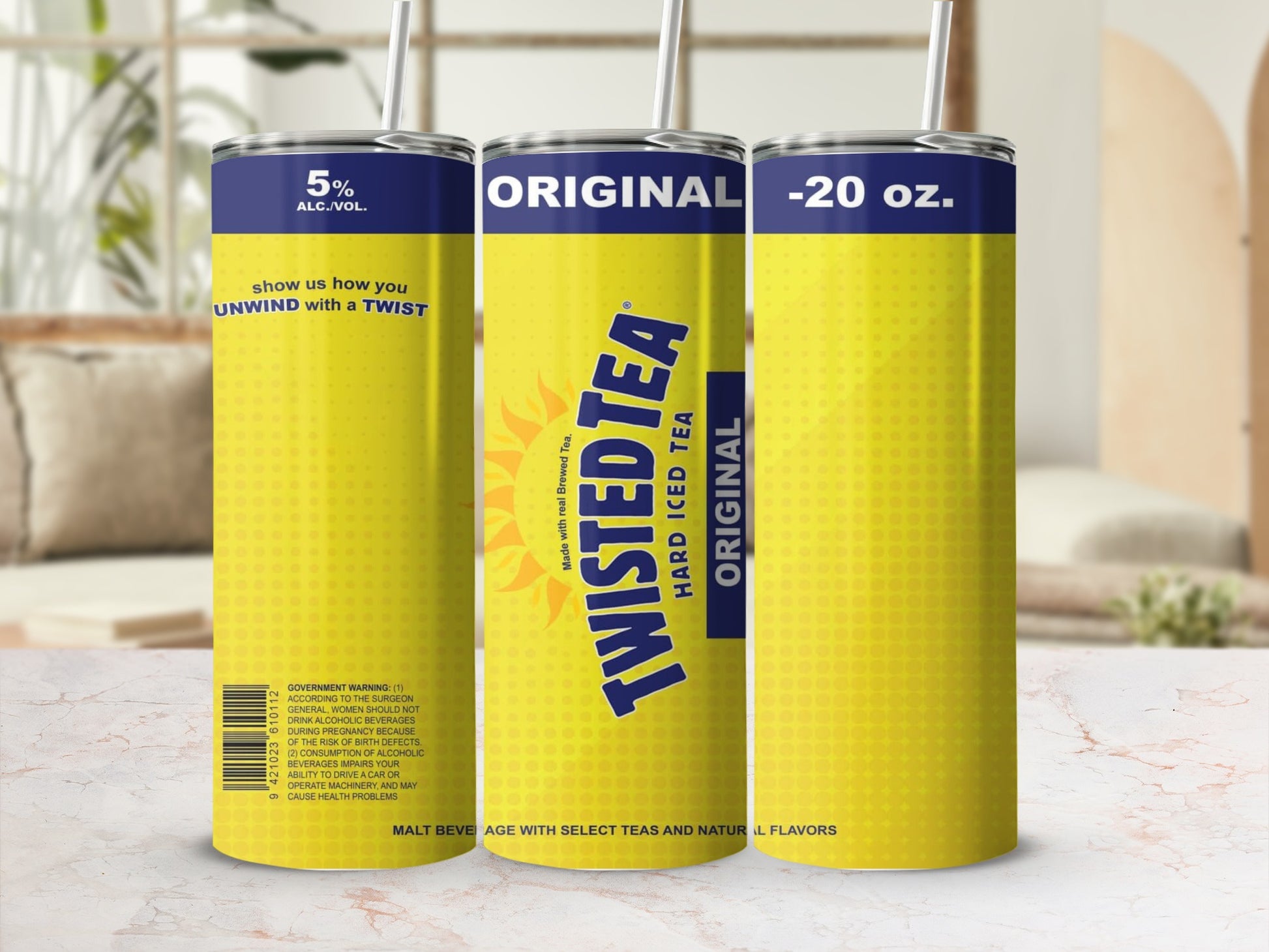Twisted Tea Hard Iced Tea Original 20 oz 5% ALC VOL tumbler