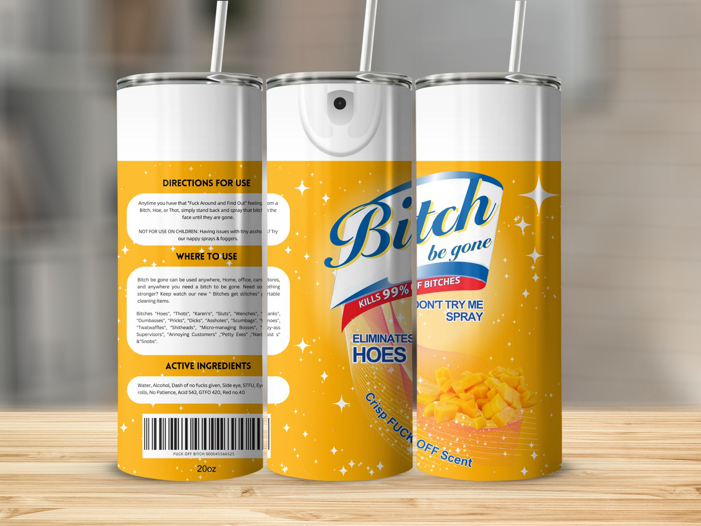 Bitch Be Gone Spray with Crisp Scent Kills 99 Percent