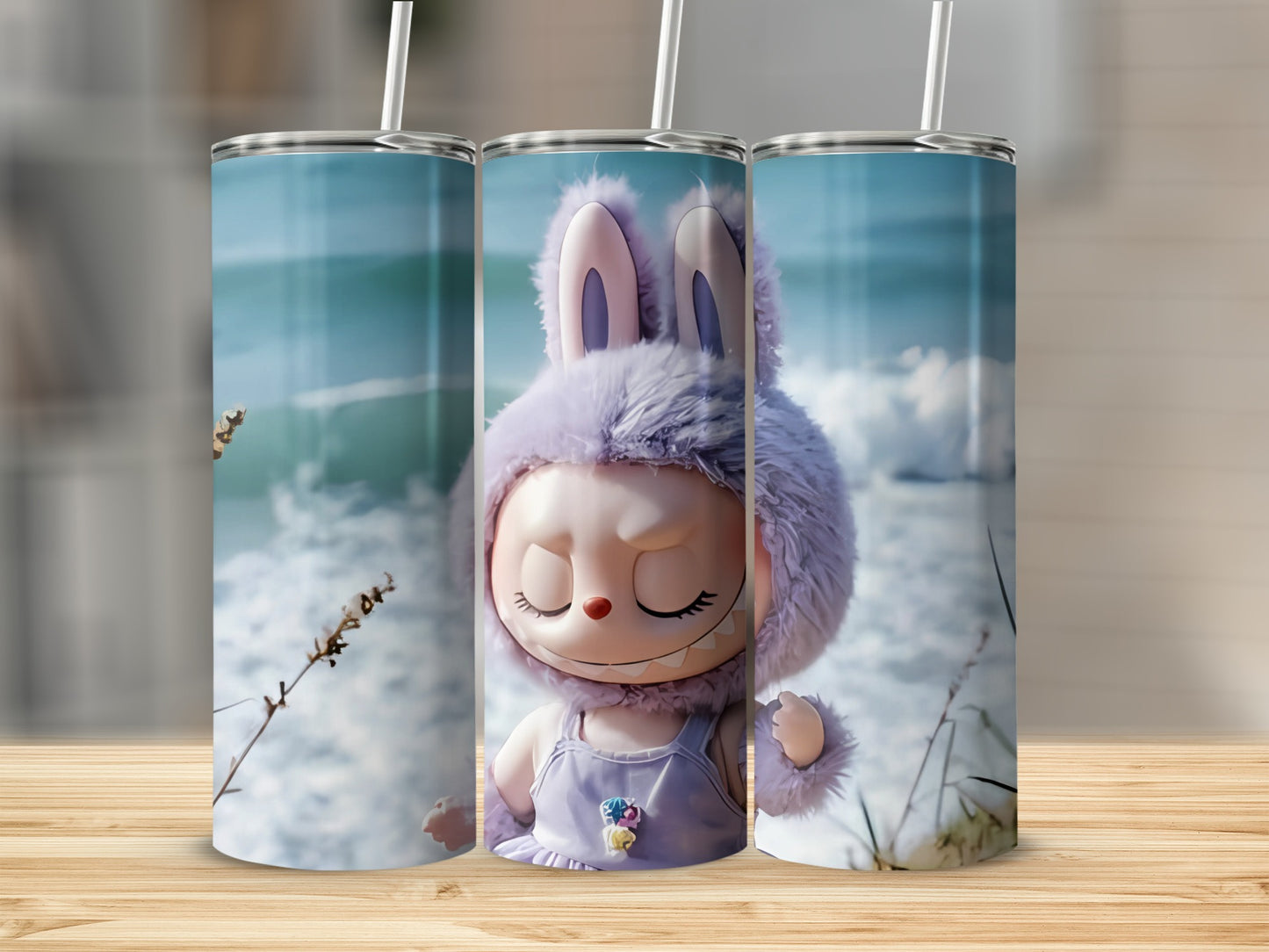 Cute Bunny by the Beach Tumbler for Beverage Lovers