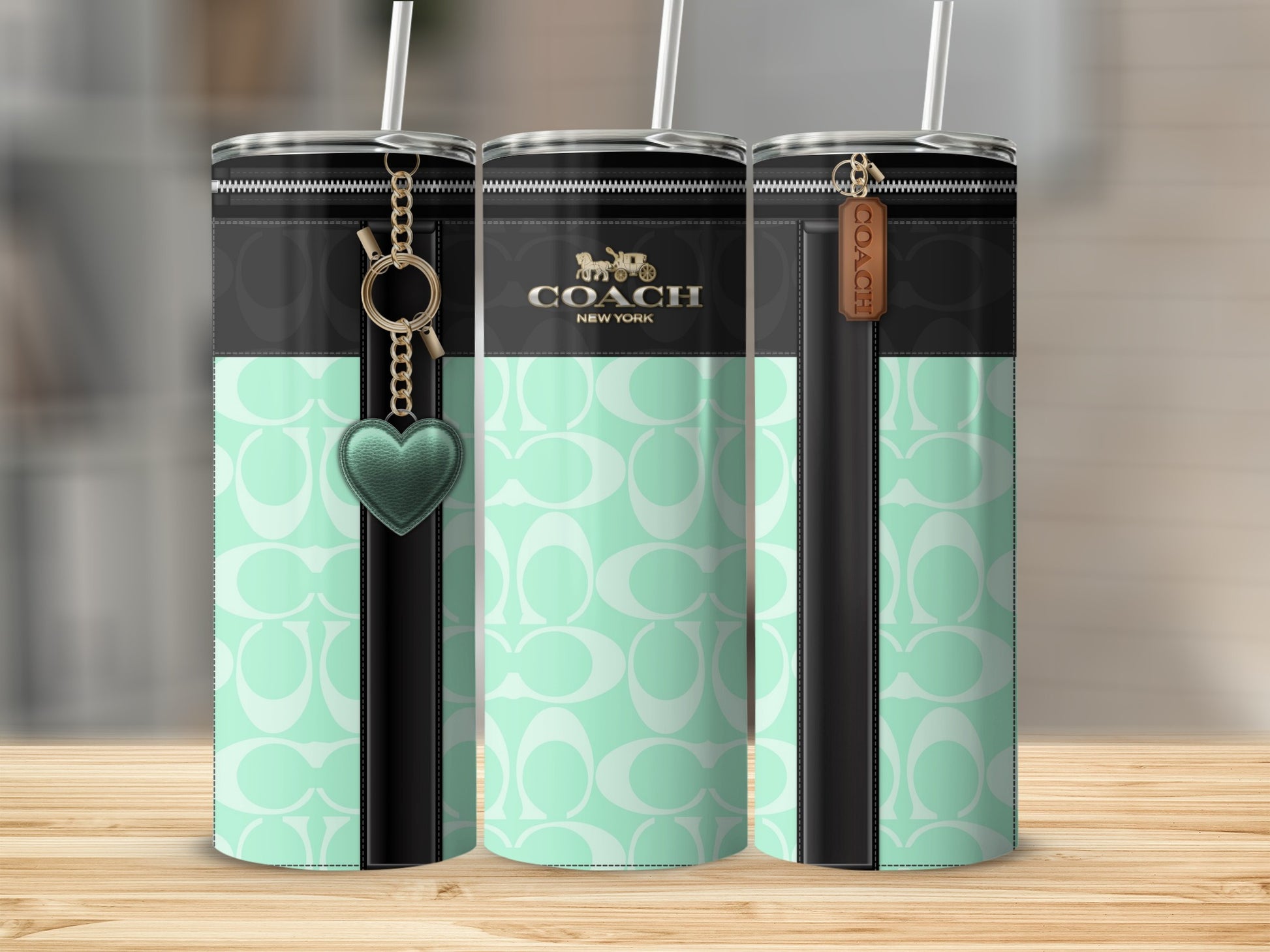 Stylish Coach New York Tumblers with Zipper Design