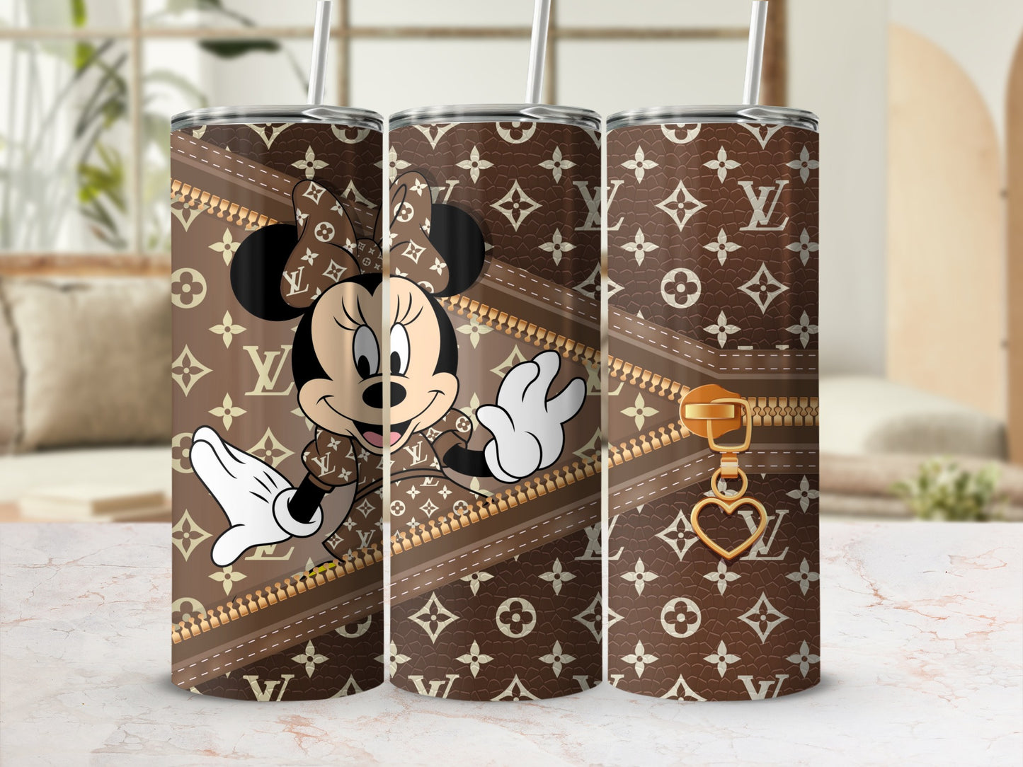 Disney and Luxury Patterned Designer Tumbler Cup