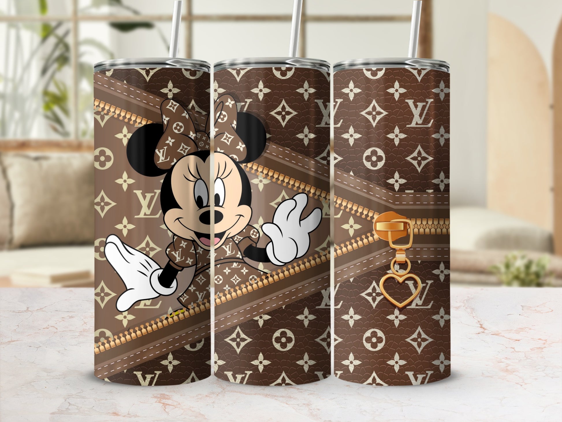Disney and Luxury Patterned Designer Tumbler Cup