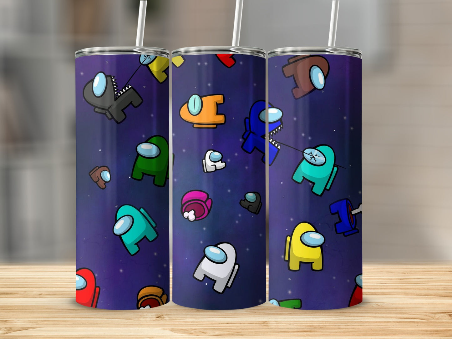 Colorful Space Themed Characters Tumbler Cup Product