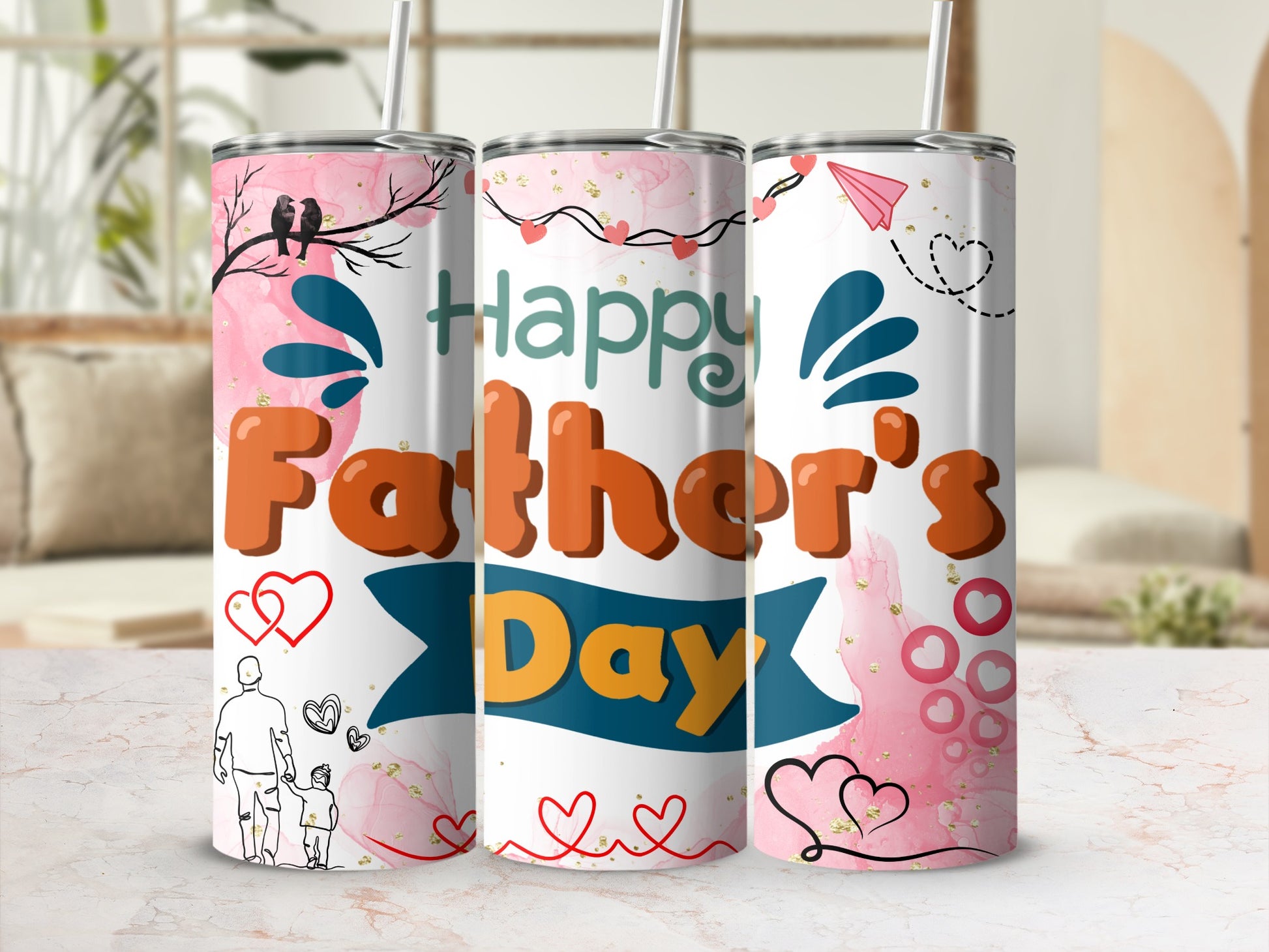 Happy Father's Day Tumbler for Dad Gift Dad<