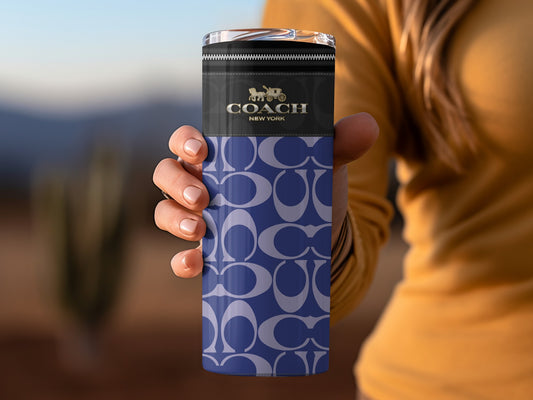 Coach New York Signature Pattern Travel Mug