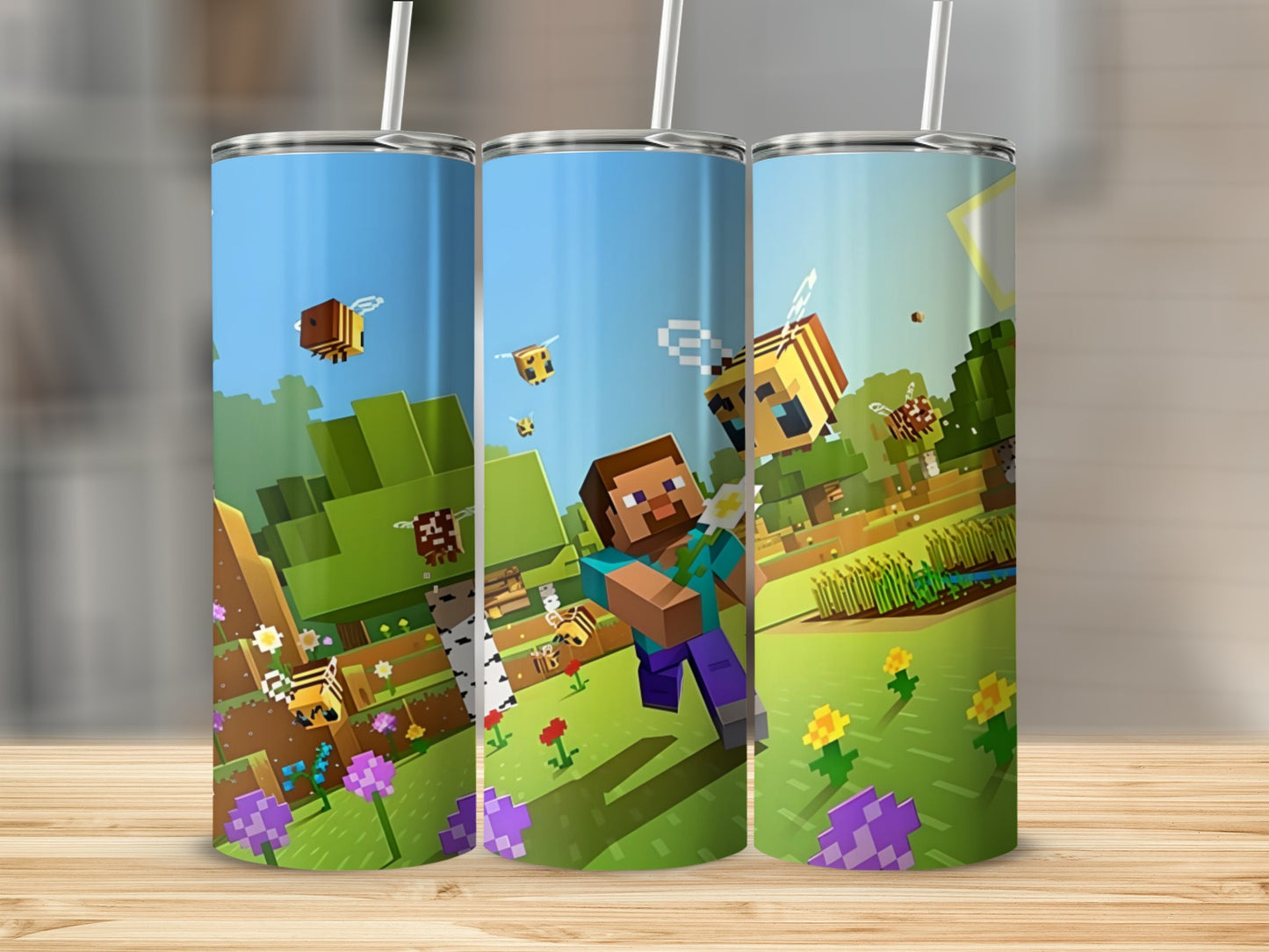 Colorful Minecraft Gaming Theme Insulated Drink Tumbler