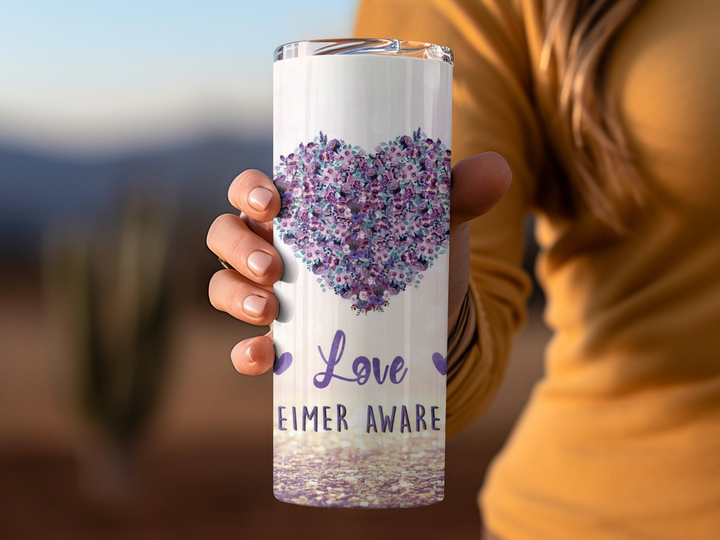 Love Alzheimer Awareness Heart Design product