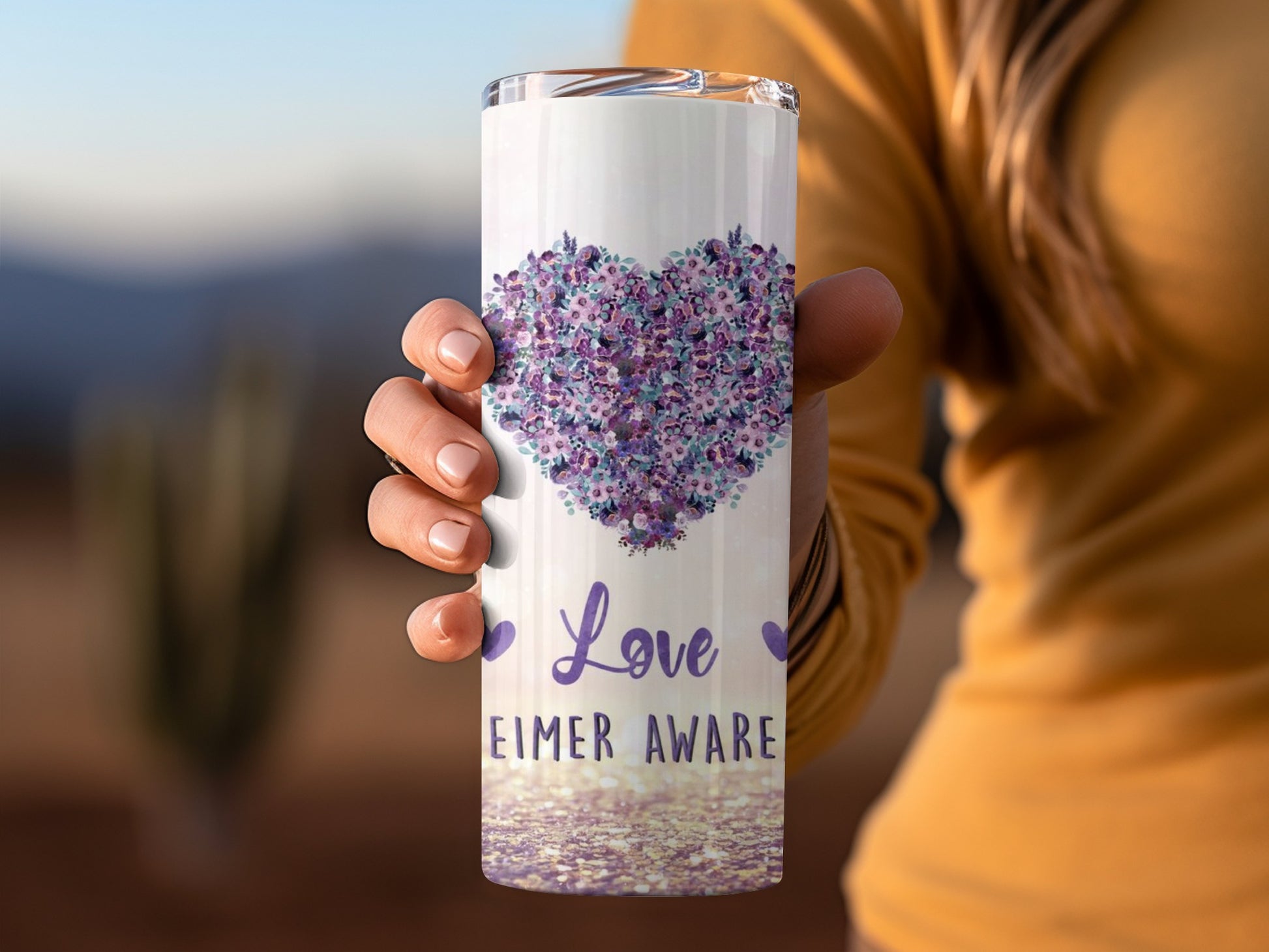 Love Alzheimer Awareness Heart Design product