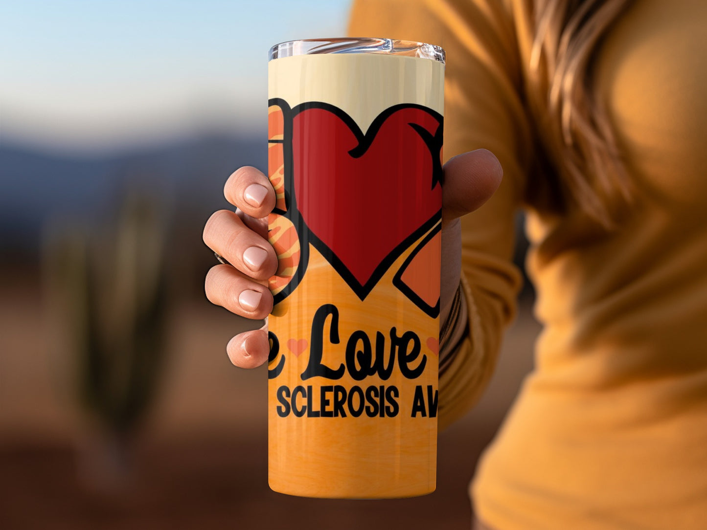 Love Multiple Sclerosis Awareness Travel Mug