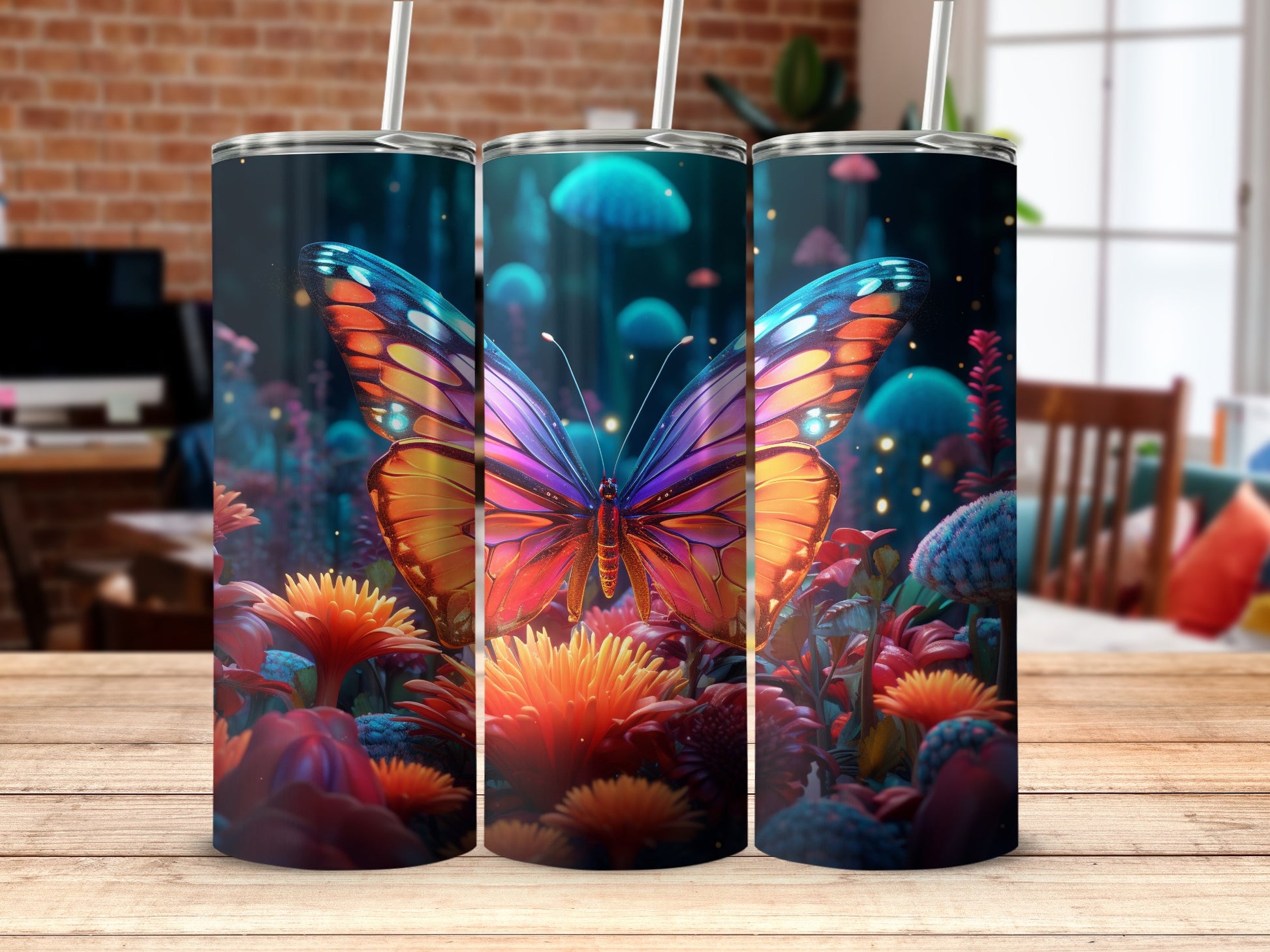 Vibrant Butterfly Glowing Garden Fantasy Ethereal Tumbler product type
Tumbler
Butterfly
Vibrant
Colorful
Glowing garden
Fantasy garden
Floral
Flowers
Magical
Mystical
Whimsical
Ethereal
Dreamlike
Nature inspired
Artistic design
Unique gift
Drinkware
Beverage holder
Iridescent butterfly
Glowing flora
