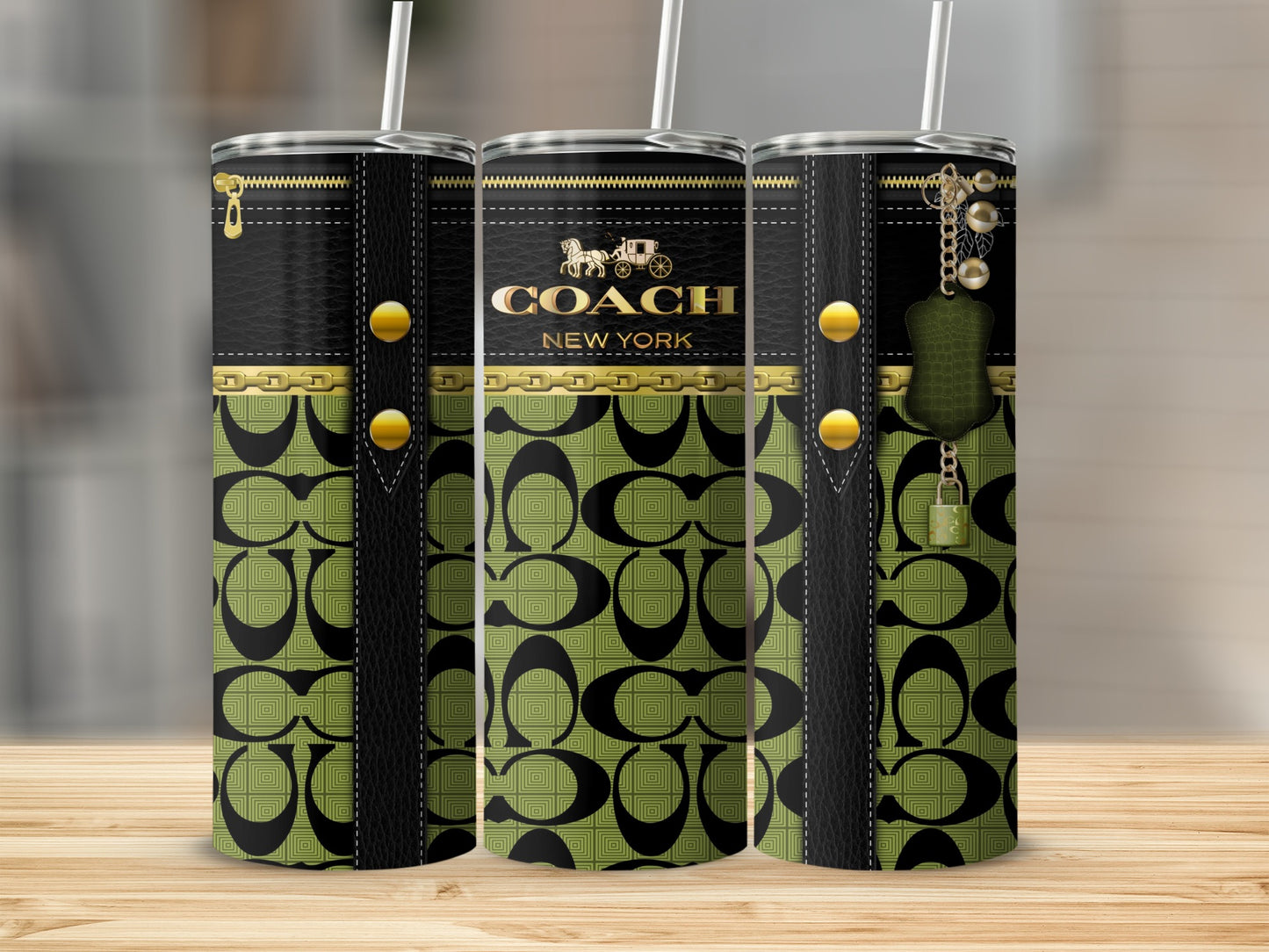 Elegant Designer-Inspired New York Themed Tumbler