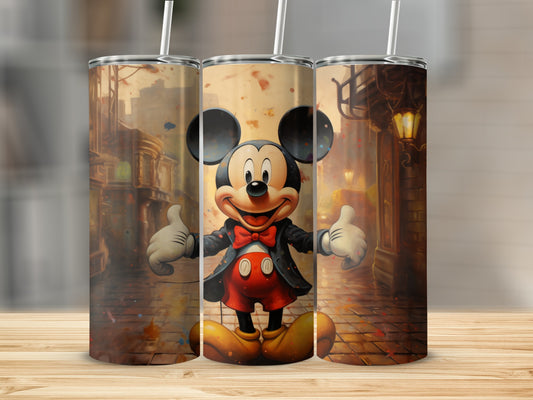 Cheerful Mickey Mouse with Hands Outstretched Tumbler