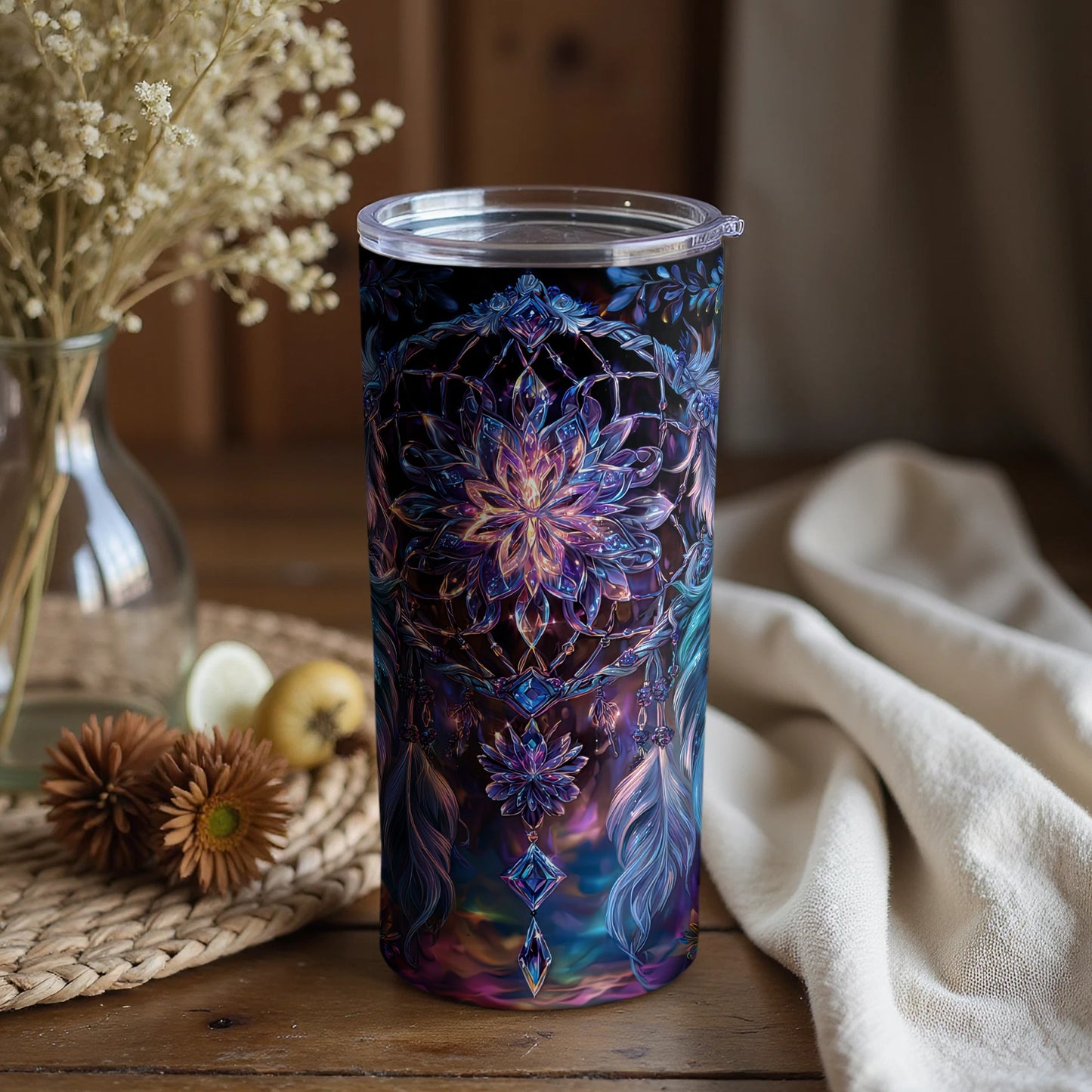 Elegant Floral Pattern Insulated Tumbler product