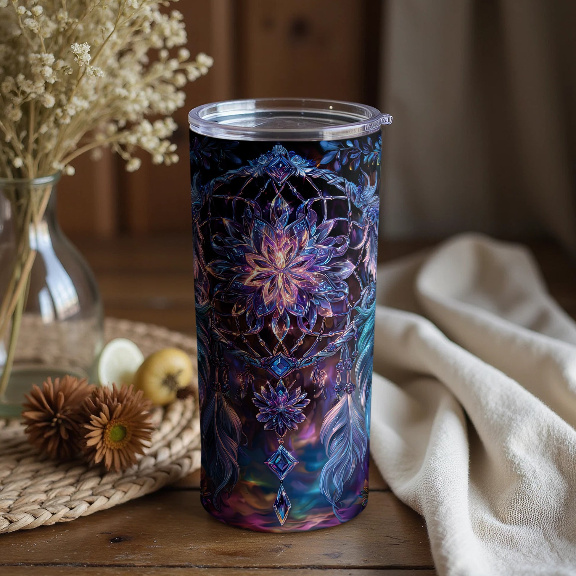 Elegant Floral Pattern Insulated Tumbler product