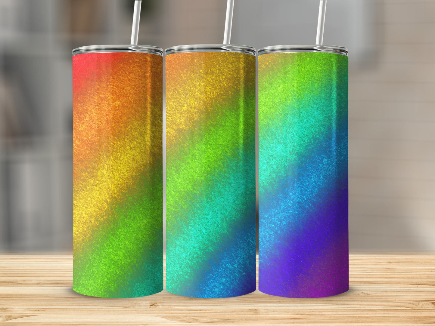Vivid Multicolored Gradient Tumbler perfect for daily use