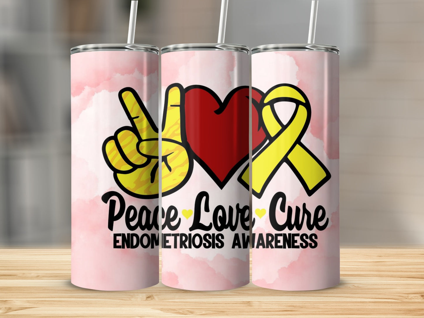 Peace Love Cure Endometriosis Awareness product