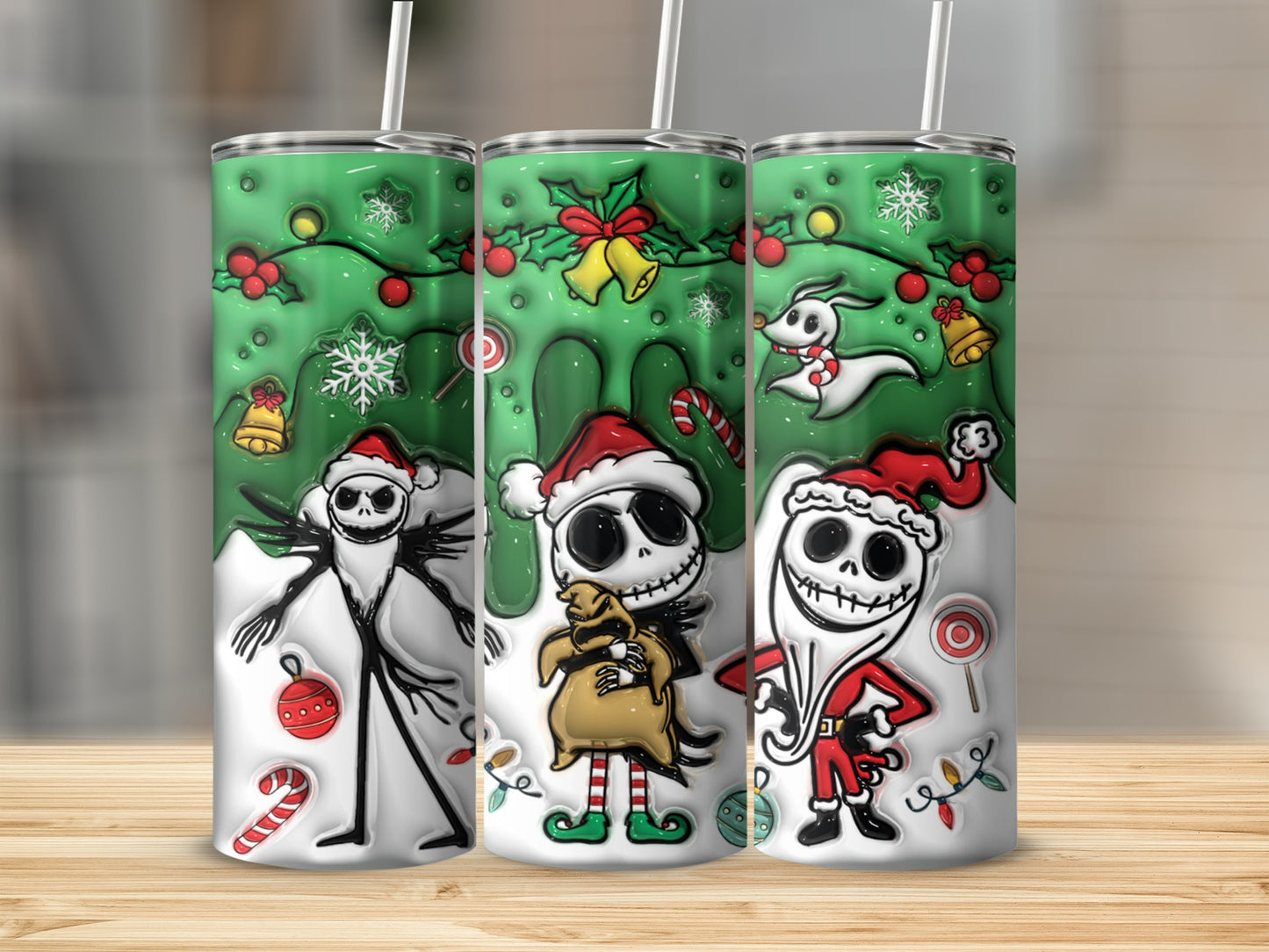 Christmas Character Design Tumbler Cup Holiday Gift